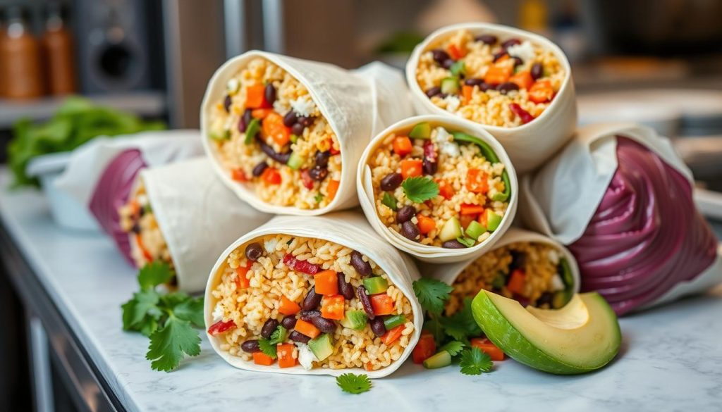 Meal prep burritos