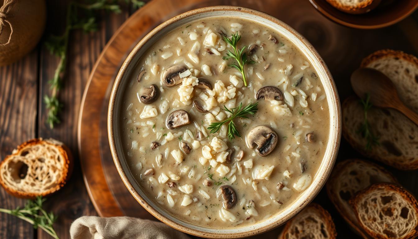 Wild Rice and Mushroom Soup