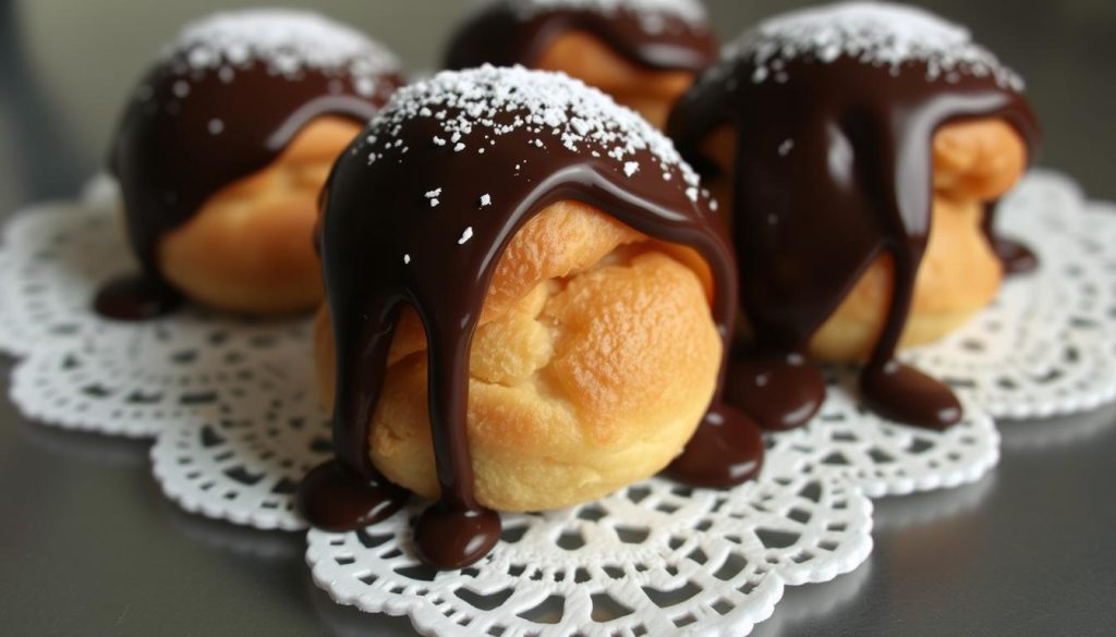 chocolate profiteroles