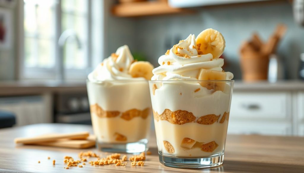 low-calorie banana pudding