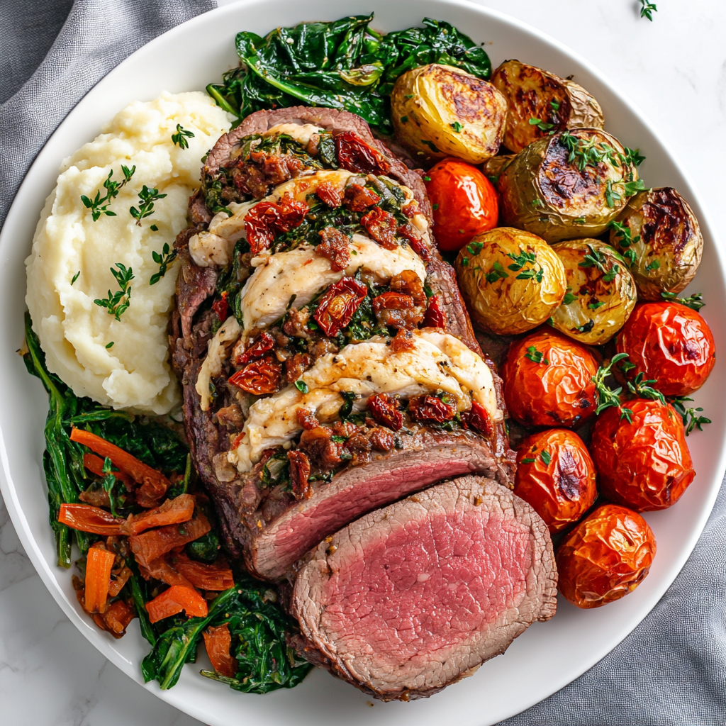 delicious Stuffed Beef Tenderloin